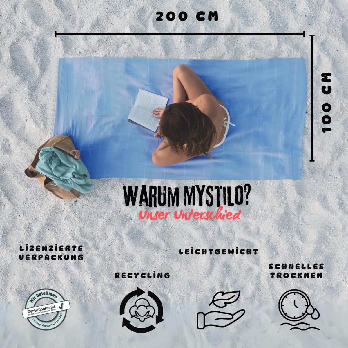 SnelShoppen - XXL Saunahanddoek Hamamdoek 100x200cm - Zachte Sneldrogende Badhanddoek - Premium Strandhanddoek voor Mannen, Vrouwen - Perfect voor Yog