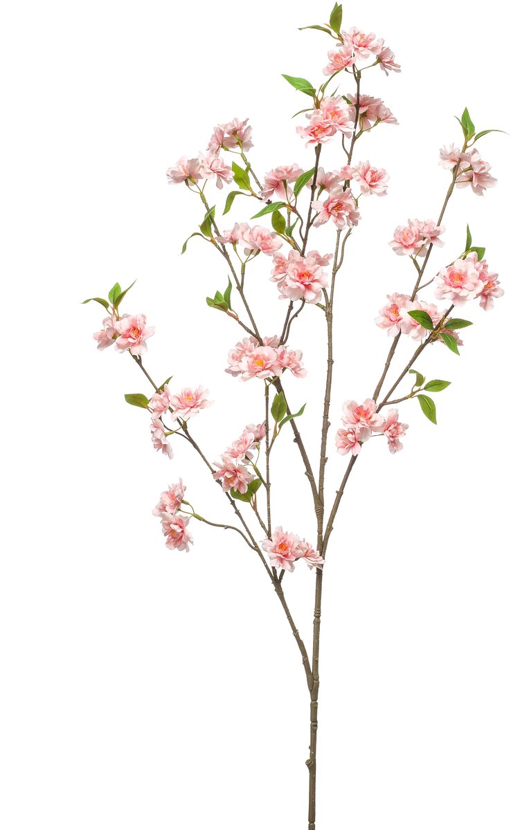 Emerald Kunstbloem Kersenbloesem tros 120cm peach - Kunstplant voor binnen
