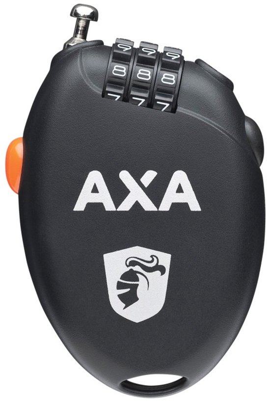 Axa - Roll - Kabelslot - Voor accessoires - 75 cm lang - 3-cijferige code - zwart van AXA — afbeelding 4