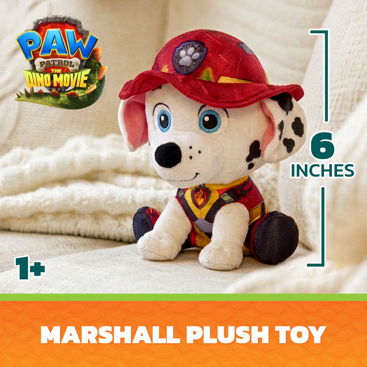 GUND PAW Patrol - De Dino Film - Knuffel Marshall - 15,2 cm — cadeau in Spellen & Speelgoed - foto 7