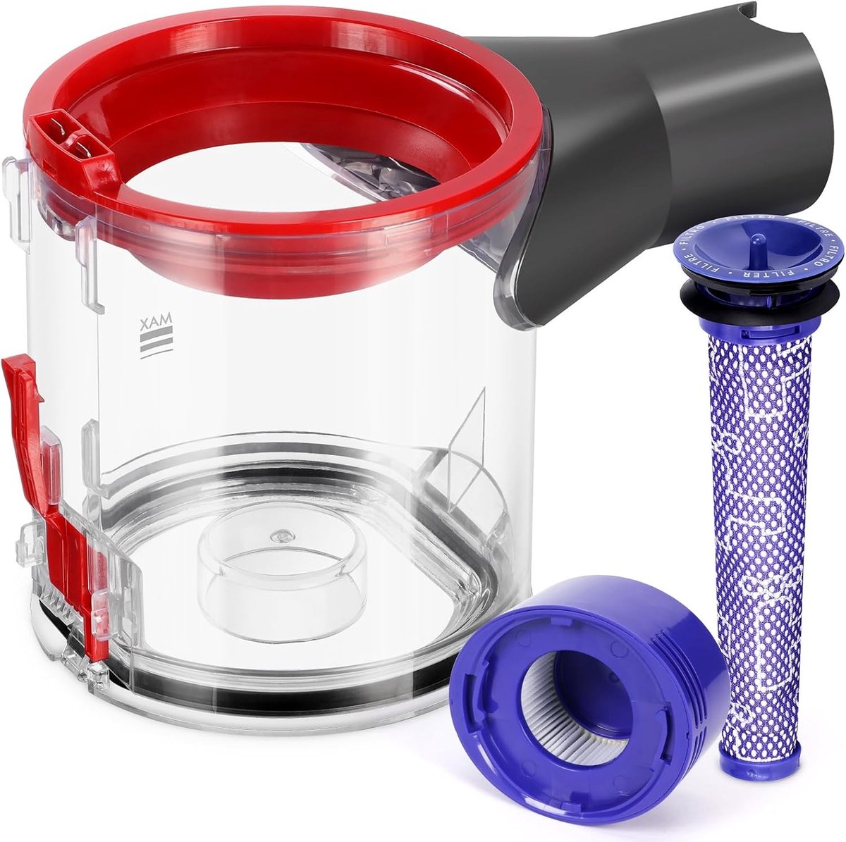 Dustcontainer voor Dyson V7 V8 SV11 SV10 Stofzuiger - Reserveonderdelen, V8 Reservoir Accessoires, V7 Afvalcontainer met Filters en Onderdelen