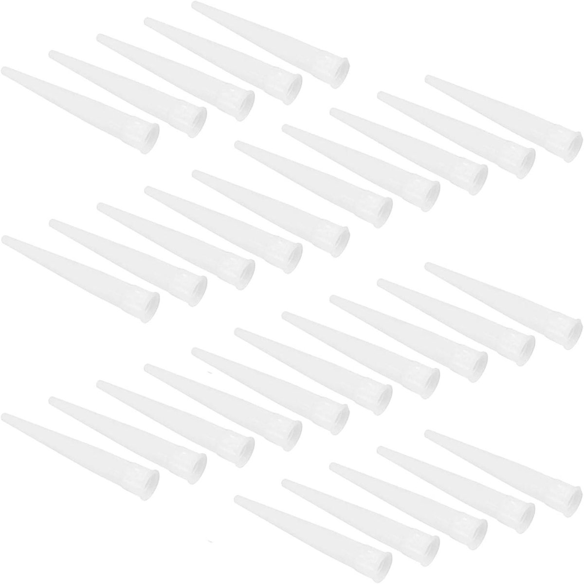 30 Silicone Spuitmonden voor Kitpistool - Extender Set voor Precisie en Gemak bij Lijmen en Kitten
