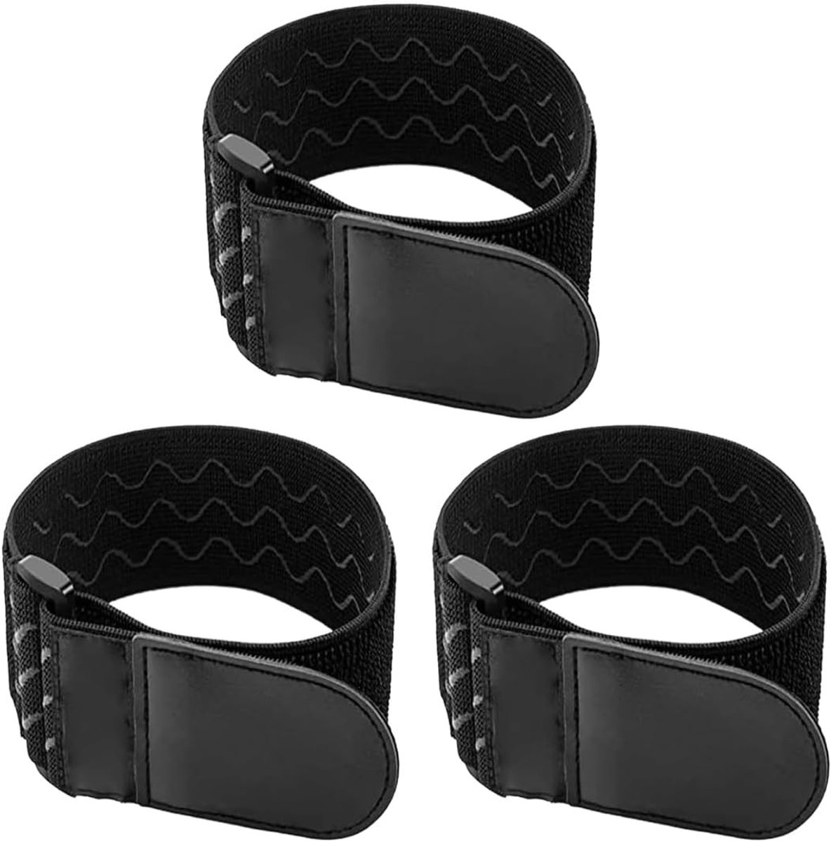Set van 3 Kindveilige Sloten ter Voorkoming van Openen van de Kraan, Waterbescherming voor Kinderen, Elastische Kraanbeveiliging voor Keuken en Badkamer (Zwart, 5 x 30 cm)