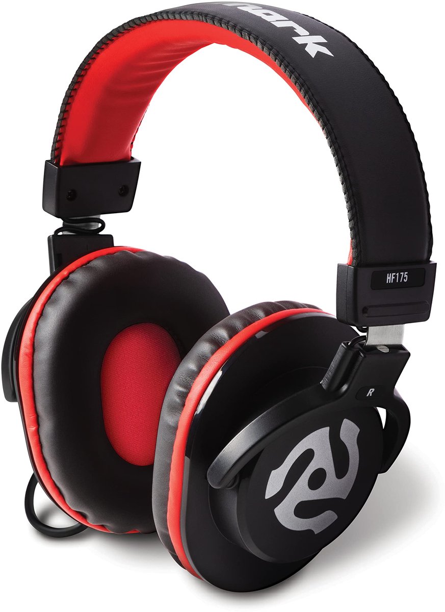 SnelShoppen - Over ear DJ koptelefoon voor mixen met gesloten achterkant, 40 mm drivers, comfortabele oorkussens, 3 m kabel, ideaal voor DJ's en muzie