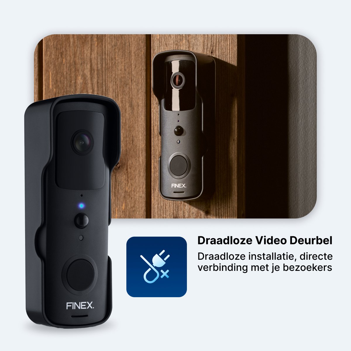 Finex Video Deurbel - Inclusief binnenbel, SD kaart (32GB) & - afbeelding 3