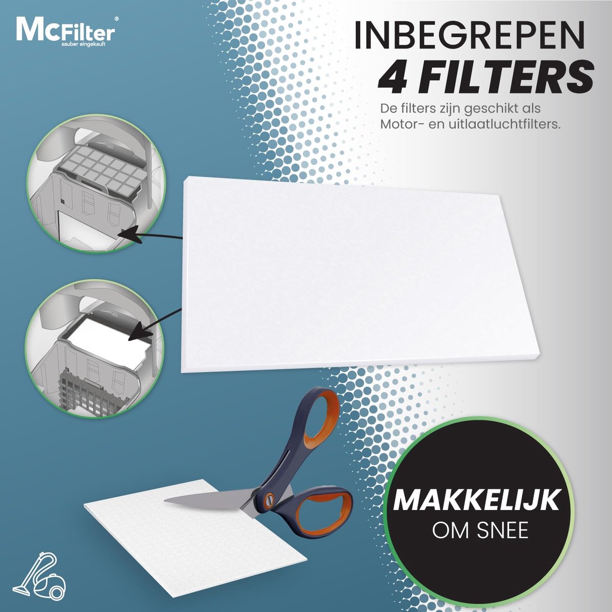 SnelShoppen - 20 Stofzuigerzakken voor Swirl Y101, 5-laags Microfilter met Kartonnen Afdekplaat en Klapsluiting, Geschikt voor Diverse Stofzuigers, Id