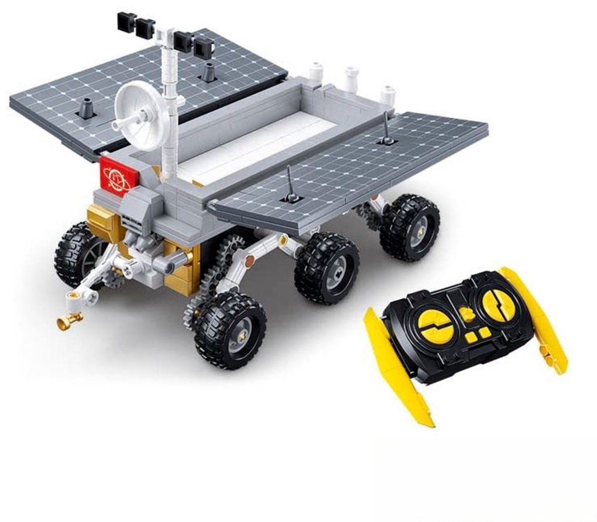 Sluban PowerBricks Rabbit Rover bouwspeelgoed en RC voertuig vanaf 8 jaar – constructiespeelgoed modelbouw – bouwdoos met 372 bouwstenen – M38-B1157