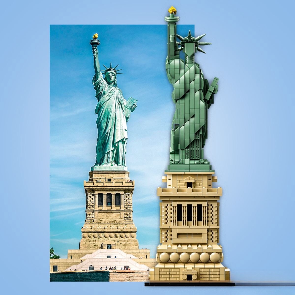 LEGO 21042 Architecture Vrijheidsbeeld Model Bouwset, New York Display en Verzamelmodel voor Volwassenen — cadeau in Spellen & Speelgoed - foto 8