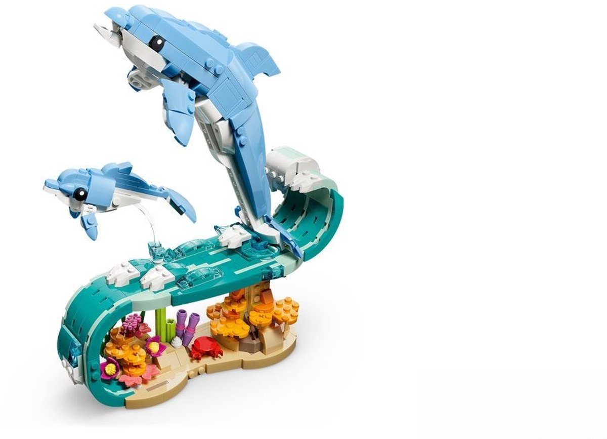 LEGO® Creator 3in1 Zeedieren: Prachtige Dolfijnen - Bouw Om tot een Zeepaardje of Krab - 31385 — afbeelding 13