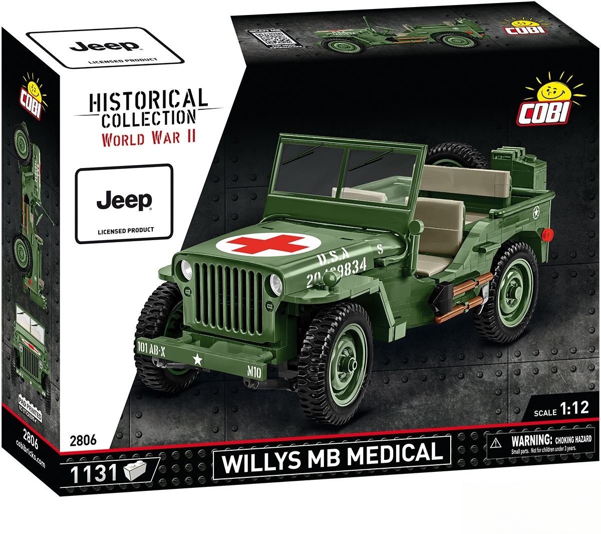 COBI Willys MB Medische schaal 1:12 - COBI-2806