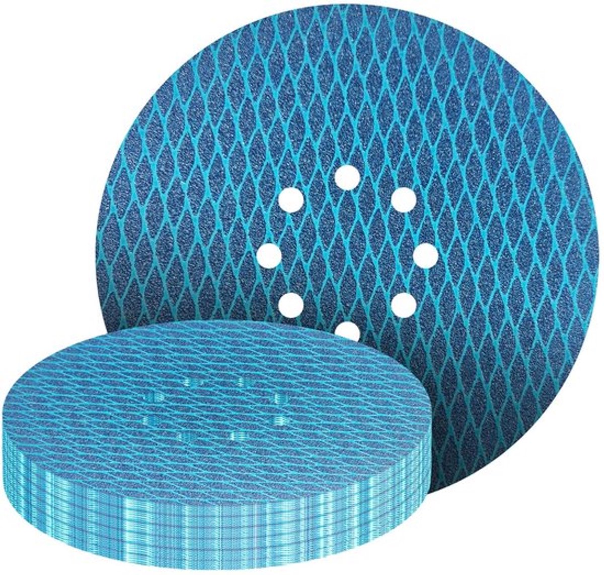 Schuurschijven 225 mm - 25 Stuks - Klittenband - Korrel 40-240 - Excentrische Schuurmachine - Diamantvorm Schuurpads - Schuurpapier