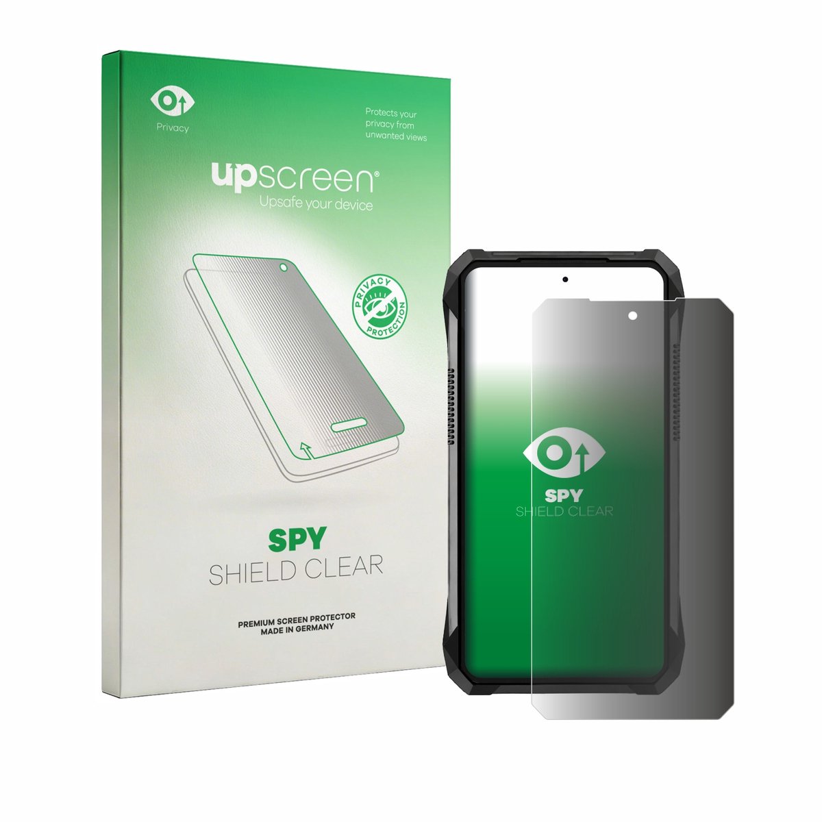 upscreen - privacy screenprotector voor Unihertz 8849 Tank 5 - Folie Beschermfolie Blauwlichtfilter