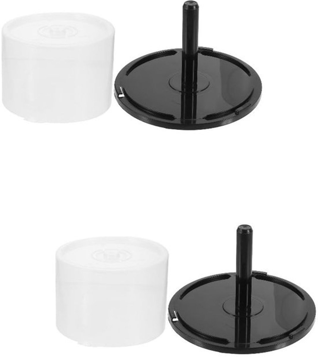 CD/DVD Opbergbox - Lege CD-opbergbox - Transparant - 4 stuks - Geschikt voor 50 CD's - Compact en Stijlvol