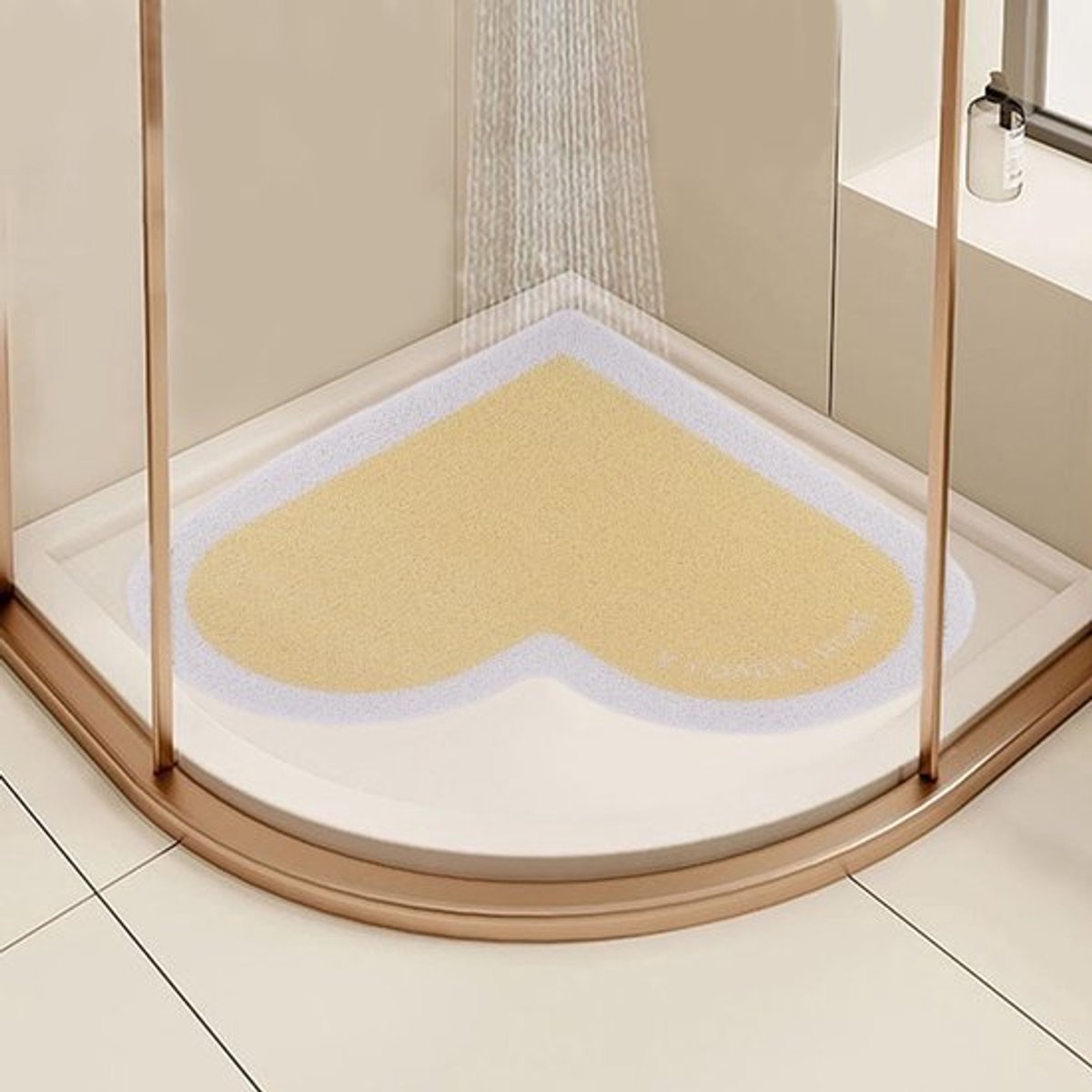 Hoekdouchemat Antislip - Schimmelbestendig - 60 x 60 cm - Sneldrogend - PVC Badmat - Veiligheidsontwerp