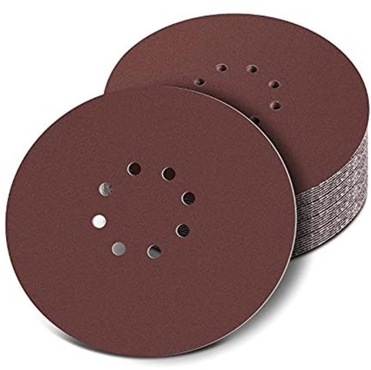 Schuurpapier Set 225 mm - Schuurschijven Korrel 120/240 - 30 Stuks - Antistatisch - Geschikt voor Wand- en Plafondslijpers - 8 Gaten