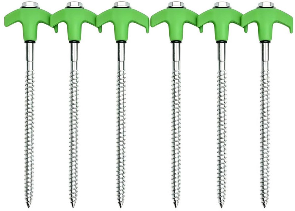 Haringen - 6-pack - 20*6 - 0,75cm diameter - Haringen - Vaste grondharingen - Grondverankeringsharingen - Insteekharingen - Tuingrondharingen - Duurzaam - Praktisch - Campingtenthaken geschikt voor harde grond en gazons
