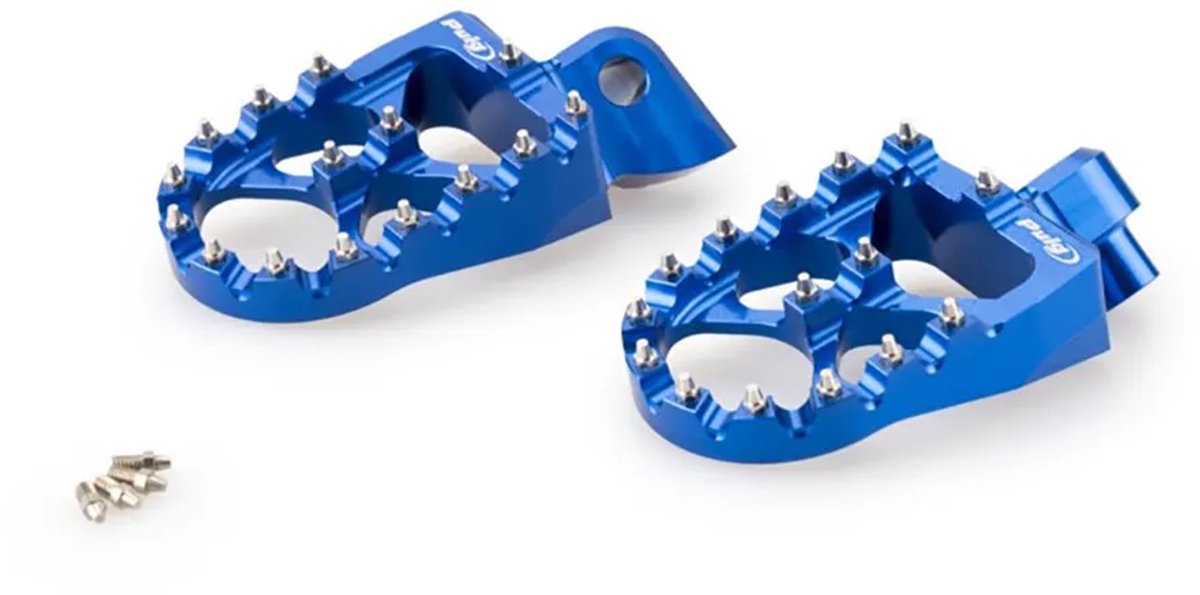 Puig Off-road Yamaha Tenere 700 Rally Edition 2025 Brede Voetsteunen Blauw