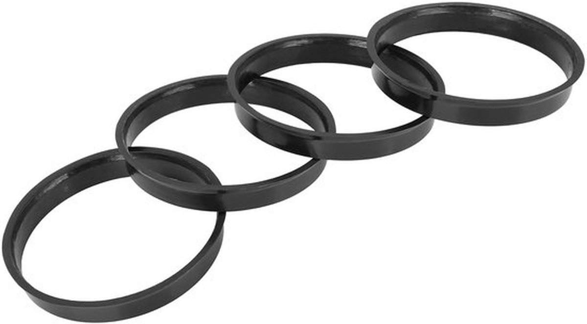 Naafcentraal Ringen 67,1 mm - 65,1 mm - Kunststof - 4 Stuks - Trillingsdemping - Perfecte Pasvorm - Wielringen