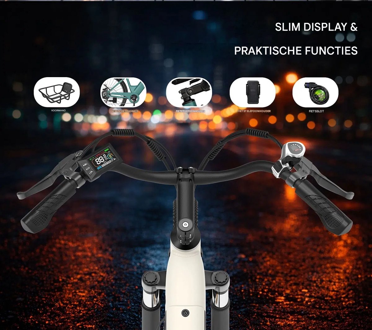 SMARTAI SmarAI C1 Pro Elektrische Stadsfiets 28 Inch - 36V18Ah Accu thumbnail 5