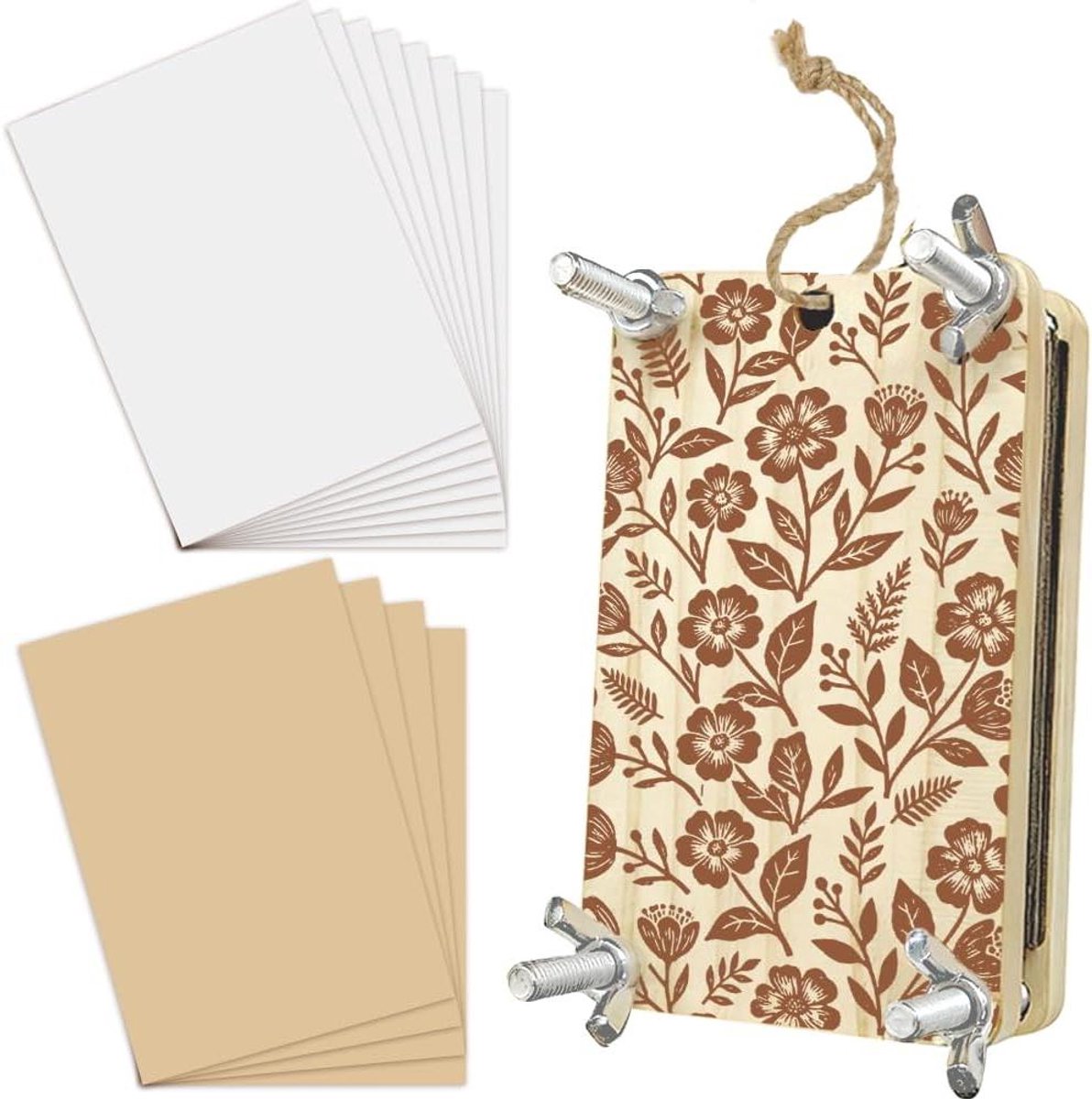 Houten Bloemenpers - Plantenpers Kit - Bloemen Drogen - Glad Hout - 63 x 10 cm - Niet gespecificeerd