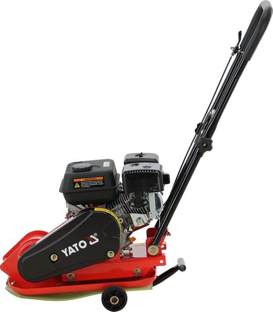 YATO YT-90300 Professionele Benzine Trilplaat - 11 kN - 6,5 PK Loncin G200F Motor - Diepte tot 25 cm - Inclusief Transportwielen & Rubberen Mat - Compact & Lichtgewicht 56 kg van Yato — afbeelding 3