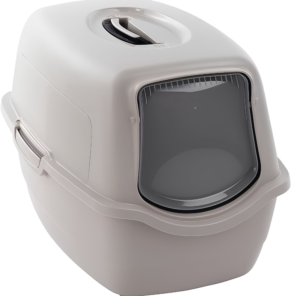 NIVA® Kattenbak - Kattentoilet - Luxe Kattentoilet - Donkergrijs - 56cm x 39cm x 39cm