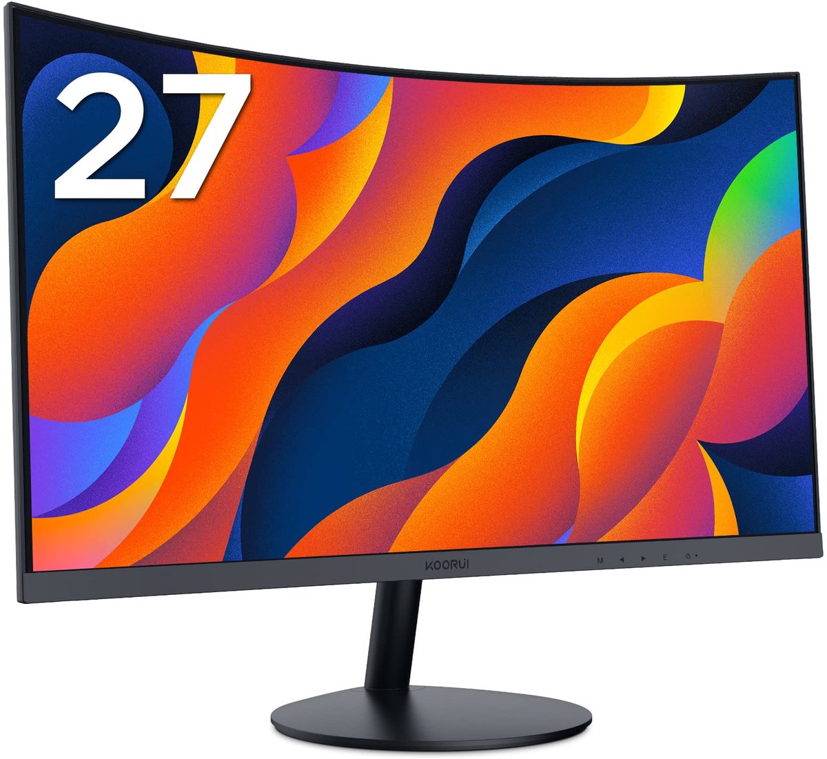 SnelShoppen - 27 inch Gebogen Computermonitor FHD 1080P met 144 Hz, Oogzorg, HDMI Aansluiting – Perfect voor Gaming en Thuiswerk