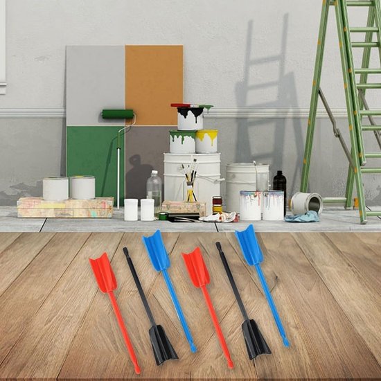 Mixer Opzetstukken - Verf Roerder - Materiaal Mengen - Vier Propeller Hoofd - 6 Stuks - Diverse Kleuren — afbeelding 2