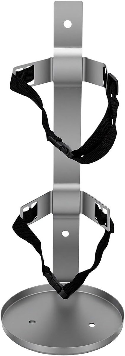 Montagebeugel Brandblusser - Houder Beveiliging - Veilige Opslag - Verstelbare Nylon Riem - Voor 9 kg - Zilverkleurig