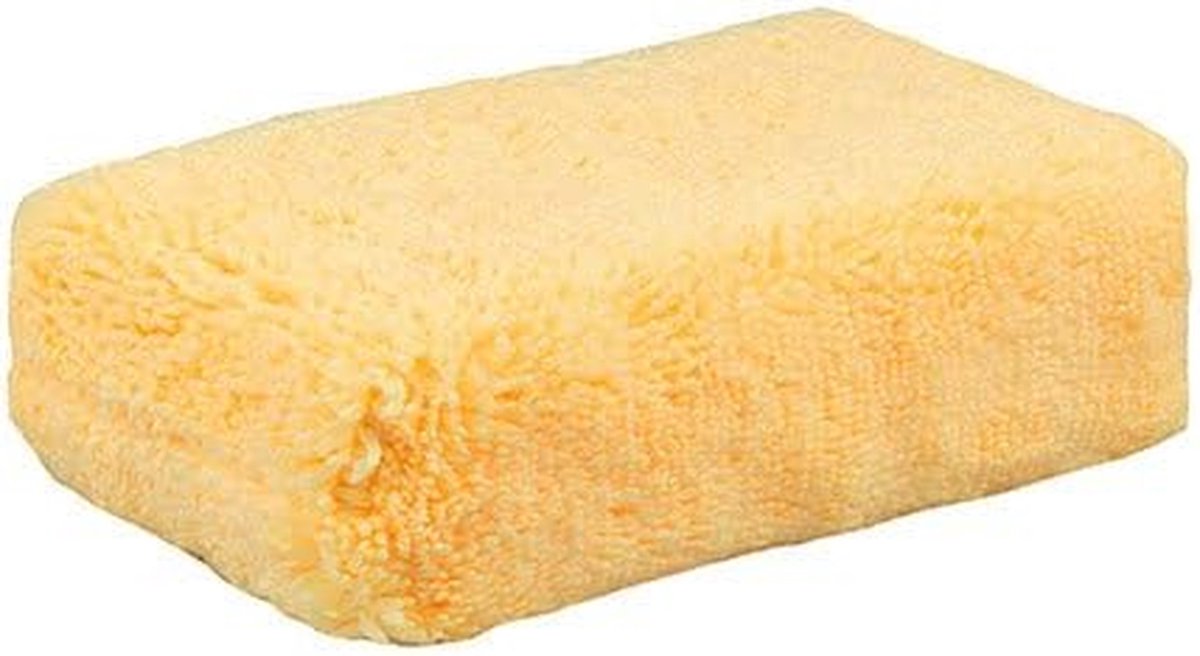 Microvezel Applicator - Poets Spons - Auto Interieur Reinigen - Zachte Microvezel - 7 x 12 x 4 cm - Oranje