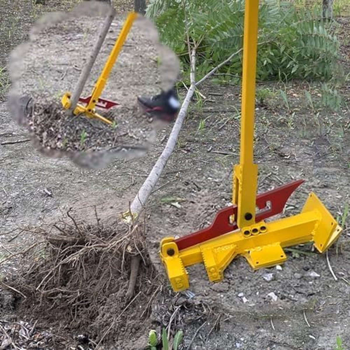 Onkruidgereedschap - Paalverwijderaar - Tuinonderhoud - Staand werken - 4 standen - Grijs