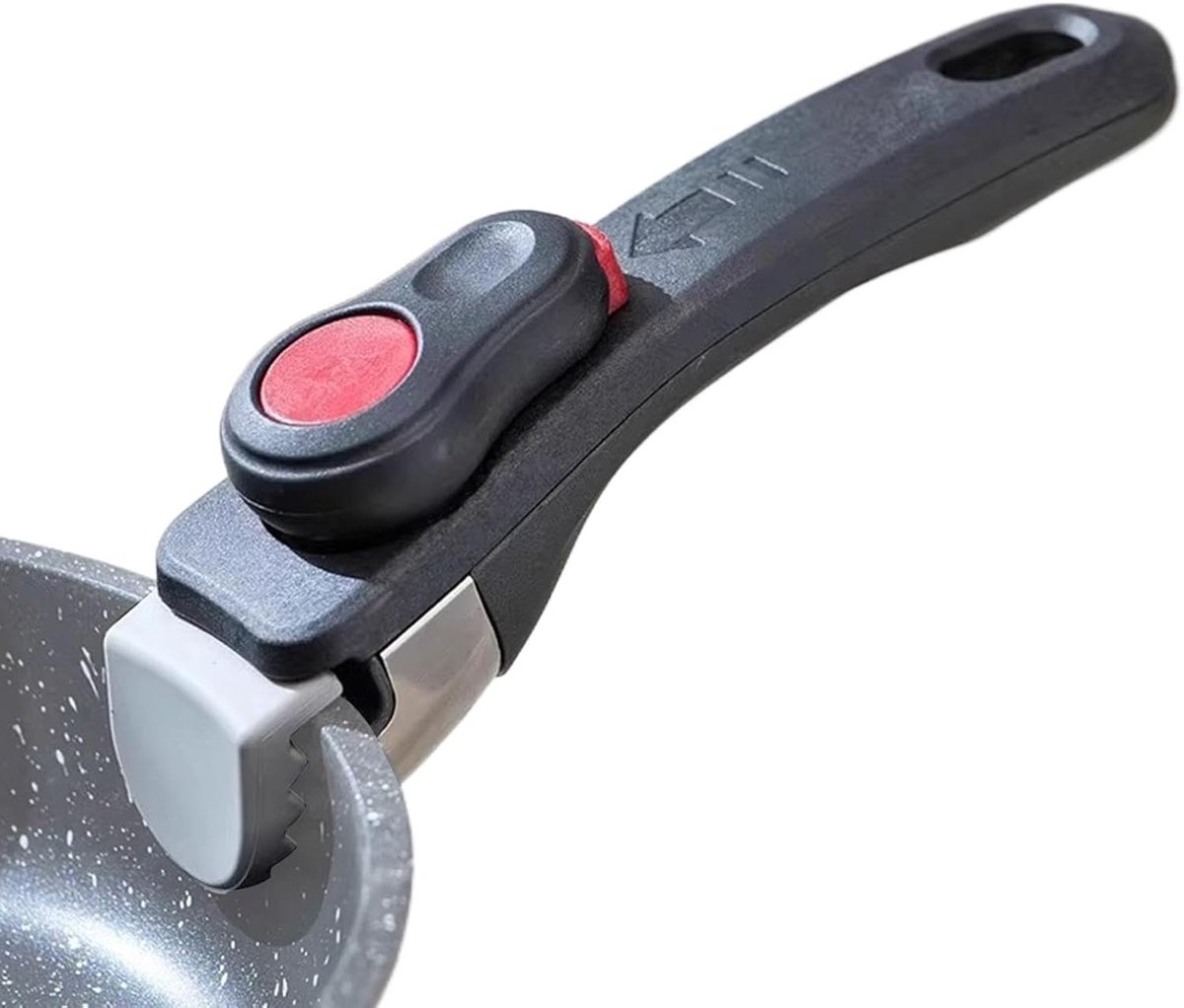 Afneembare Pannengreep - Universele Handgreep - Veilig Koken - Hittebestendig ABS - 20 x 5 cm - Zwart