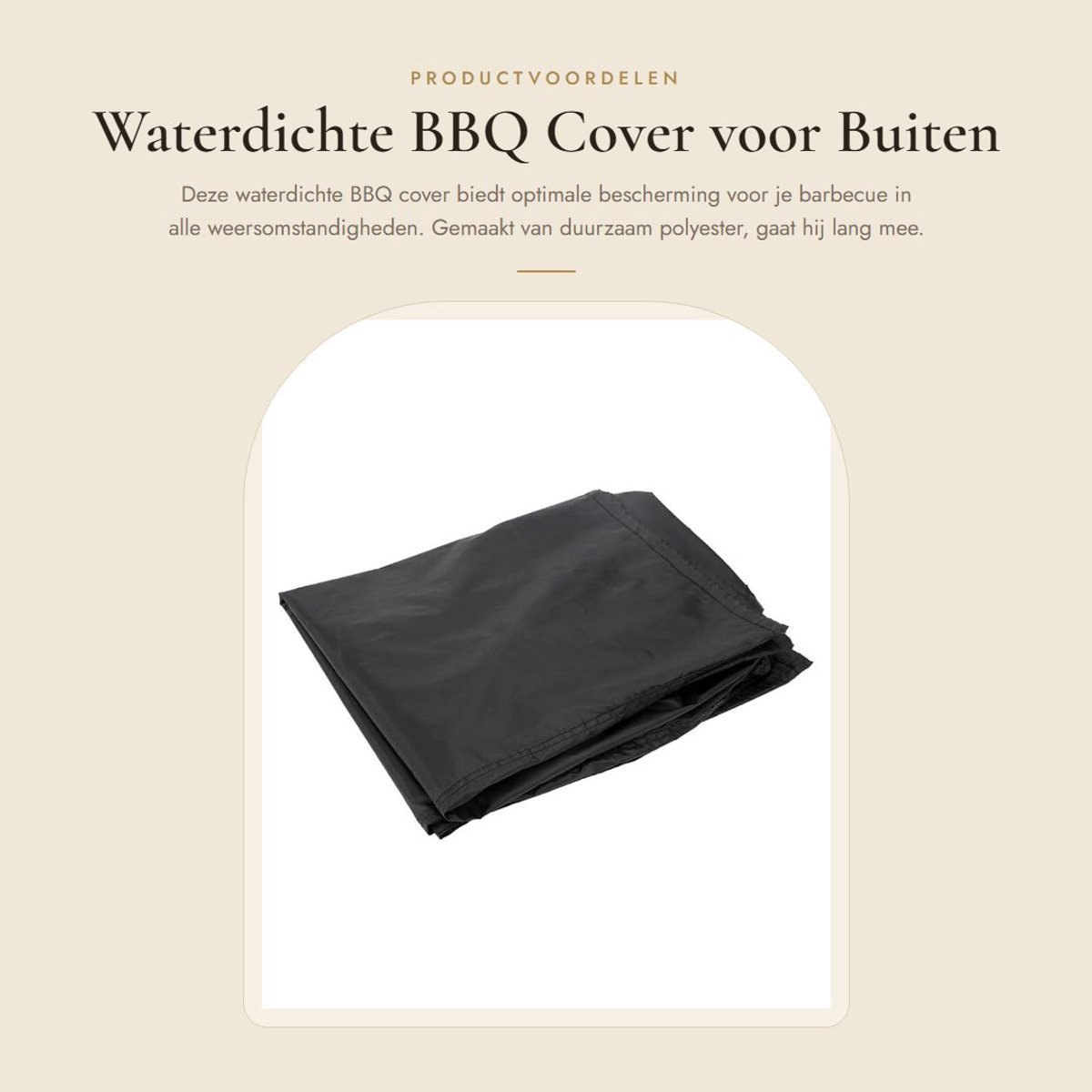 Dailygoods- Barbecuehoes Waterdicht - BBQ Hoes - UV-bescherming - Stofdicht - Winddicht - Geweven Polyester (80x66x100cm) - Grillhoes