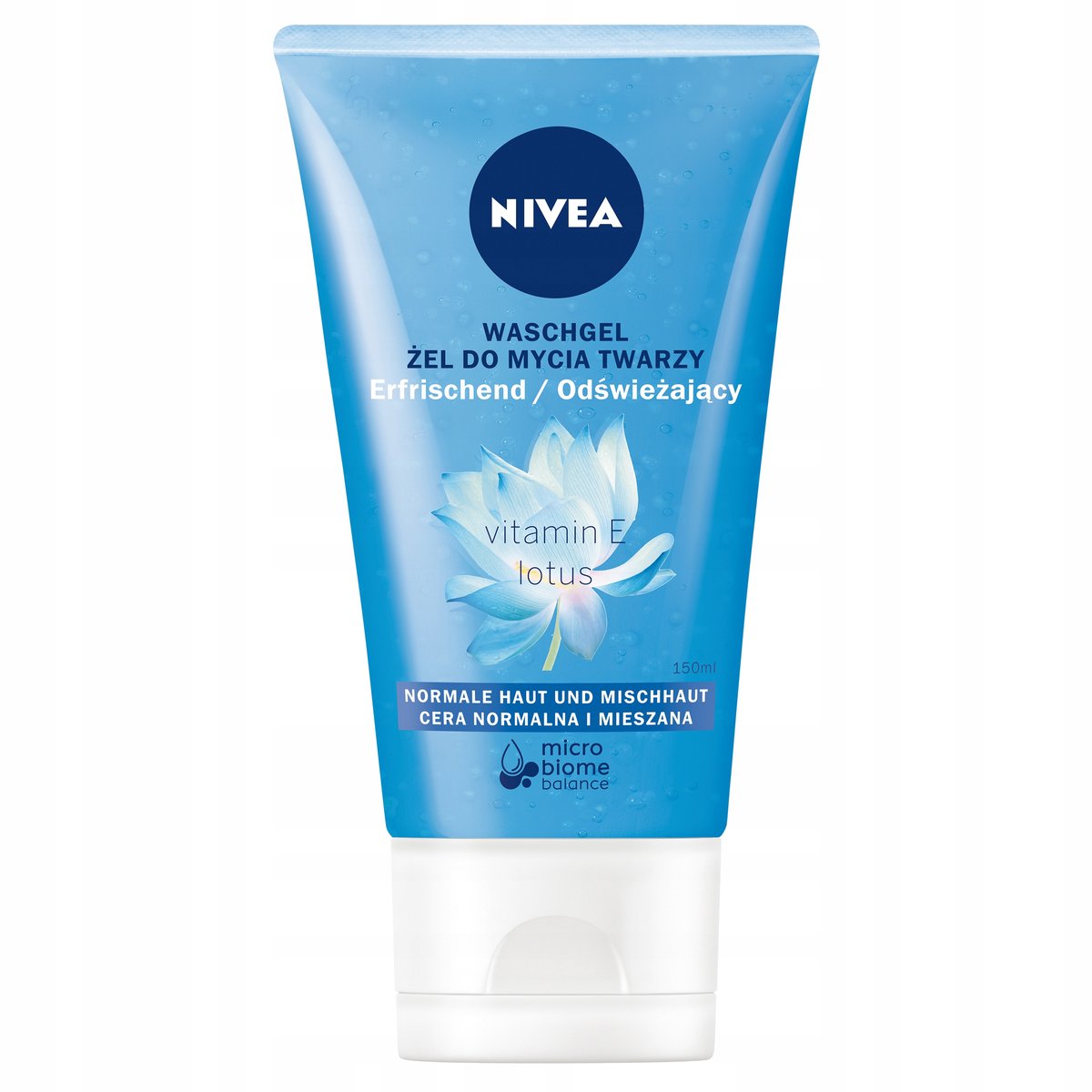 NIVEA NIVEA ŻEL DO MYCIA TWARZY CERA NORMALNA I MIESZANA 150ML