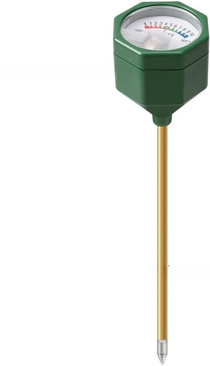 Bodemtester Vocht PH - Bodem Analyse - Planten Verzorgen - Dubbele Sensor - 23 x 5 cm - Groen