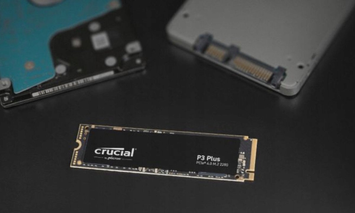 Crucial P3+ 1 TB NVMe/PCIe M.2 SSD 2280 harde schijf M.2 PCIe NVMe CT1000P3PSSD8