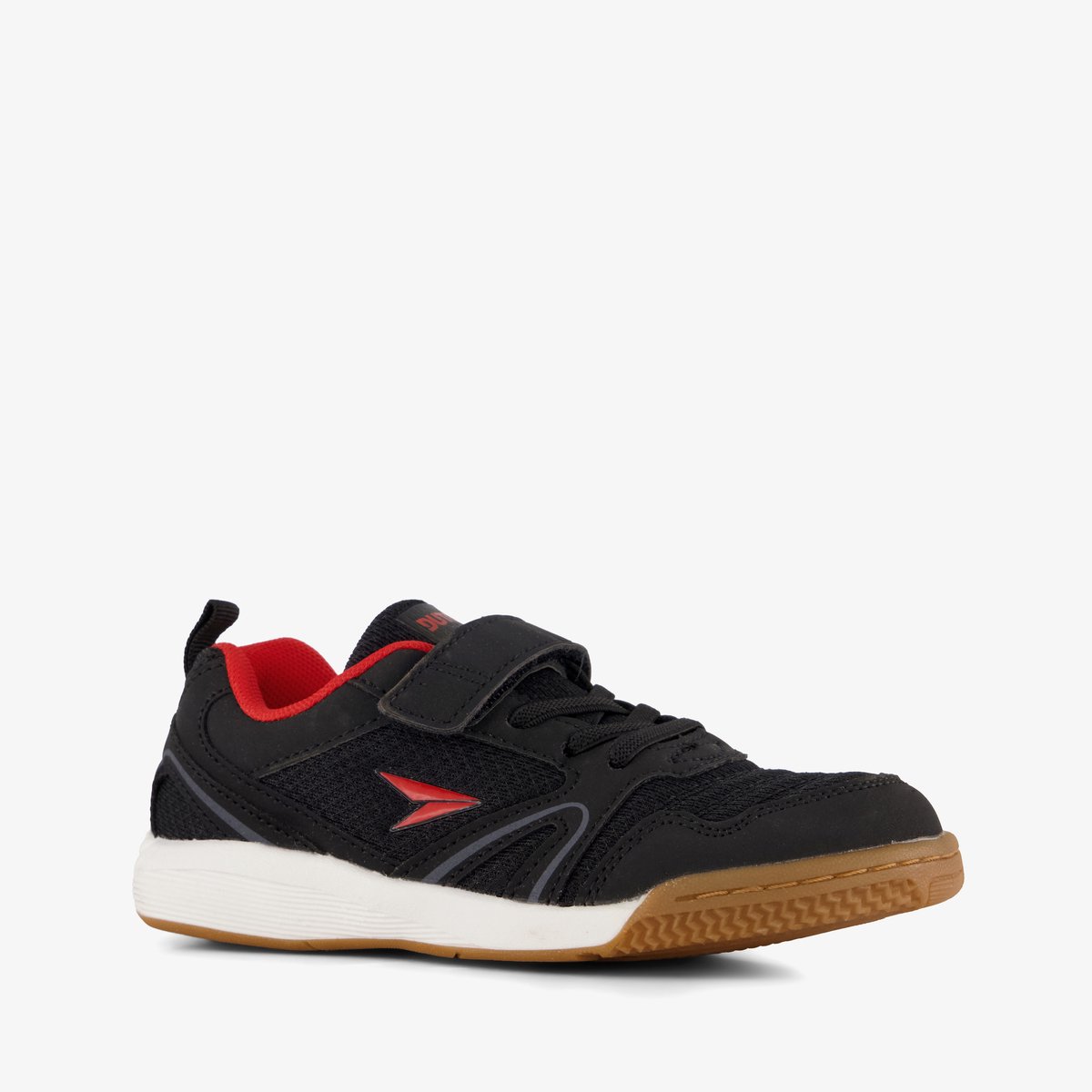 Dutchy Rebound kinder zaalschoenen IC zwart - Gymschoenen - Maat 29 - Uitneembare zool