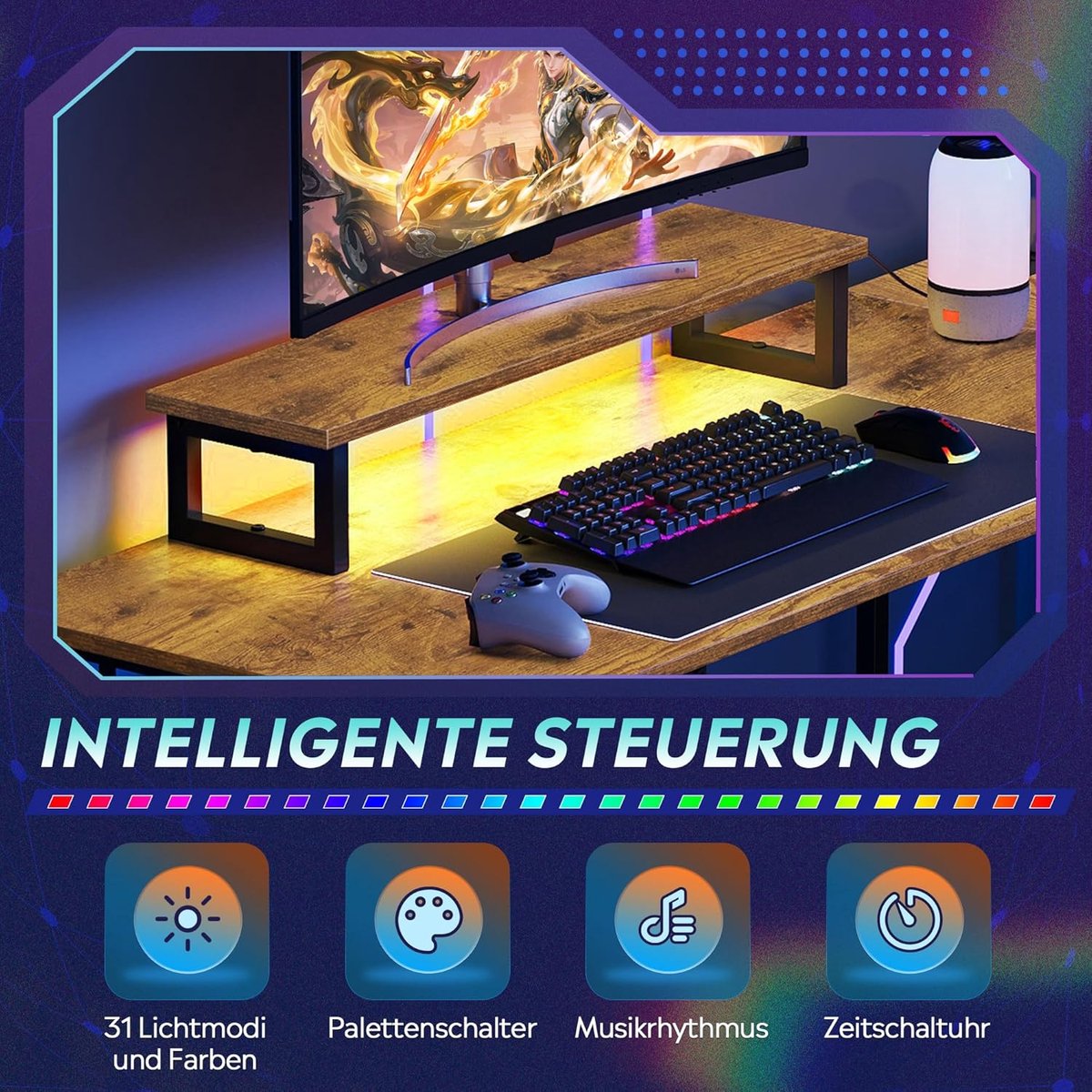 null L-vormig 142×118 cm Hoekbureau - afbeelding 4