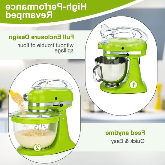 Vervangende Splash Guard voor Blender van 4.5-5 T, Vouwbare Deksel voor Mixer Kom, Ideaal als Deksel voor Keukenaccessoires en Keukenmachines — afbeelding 5