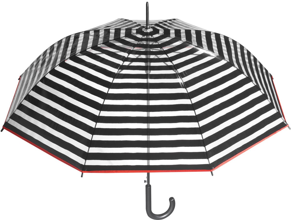 LE MONDE DU PARAPLUIE Automatische, doorzichtige paraplu in klokvorm,Doorzichtig