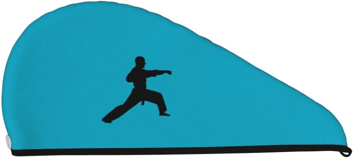 Haarhanddoek - Haardroger - Haar Drogen - Snel Absorberend - 64 cm - Zwart