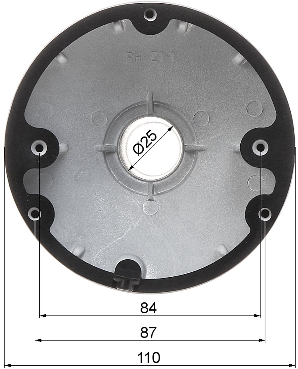 Hikvision DS-1271ZJ-110 - Plafondhouder voor Camera's - Aluminium - Ø 110 mm - Wit