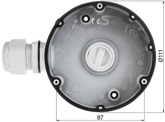 Hikvision DS-1280ZJ-DM18 montagebox van aluminium van HI — afbeelding 4