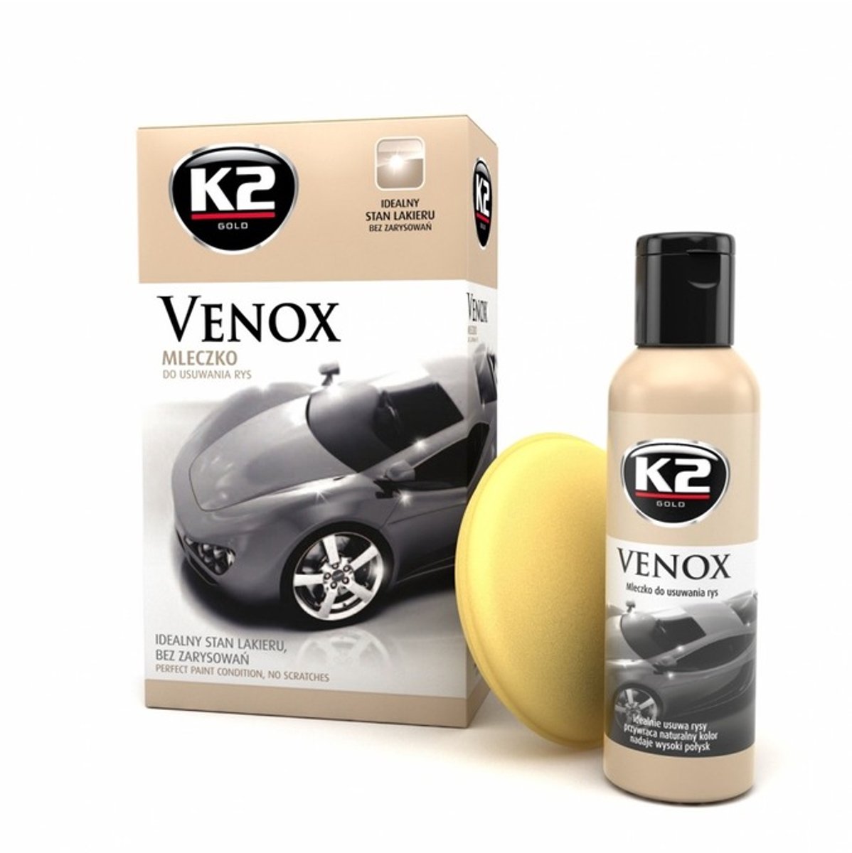 K2 G050 Serie - Krassenverwijderende Melk - 180g - Handmatige Toepassing - Inclusief Spons