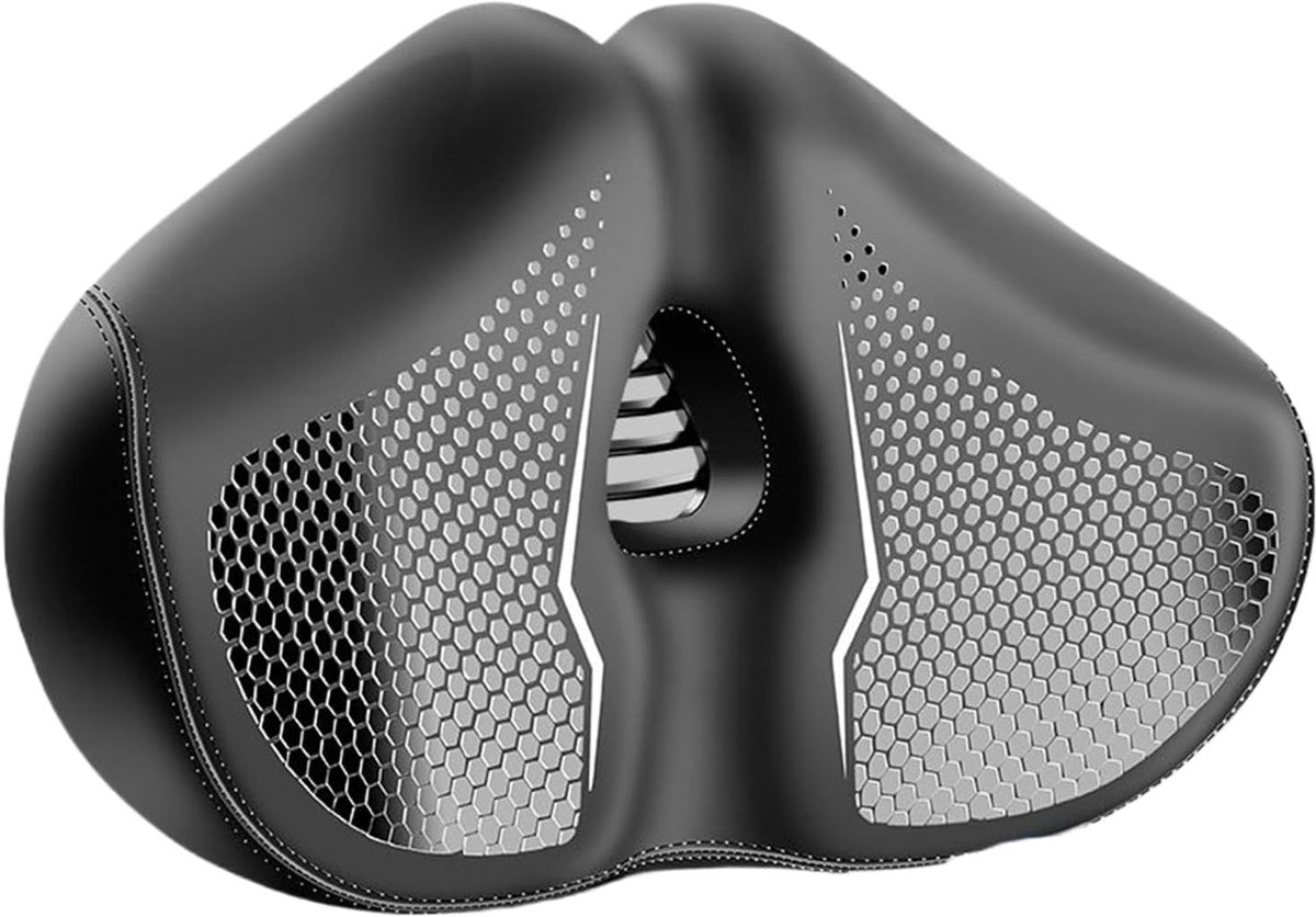 Fietsstoel - Fietskussen comfort - Comfortabel fietsen - Schokabsorberend ontwerp - 32 x 19 x 10 cm - Zwart