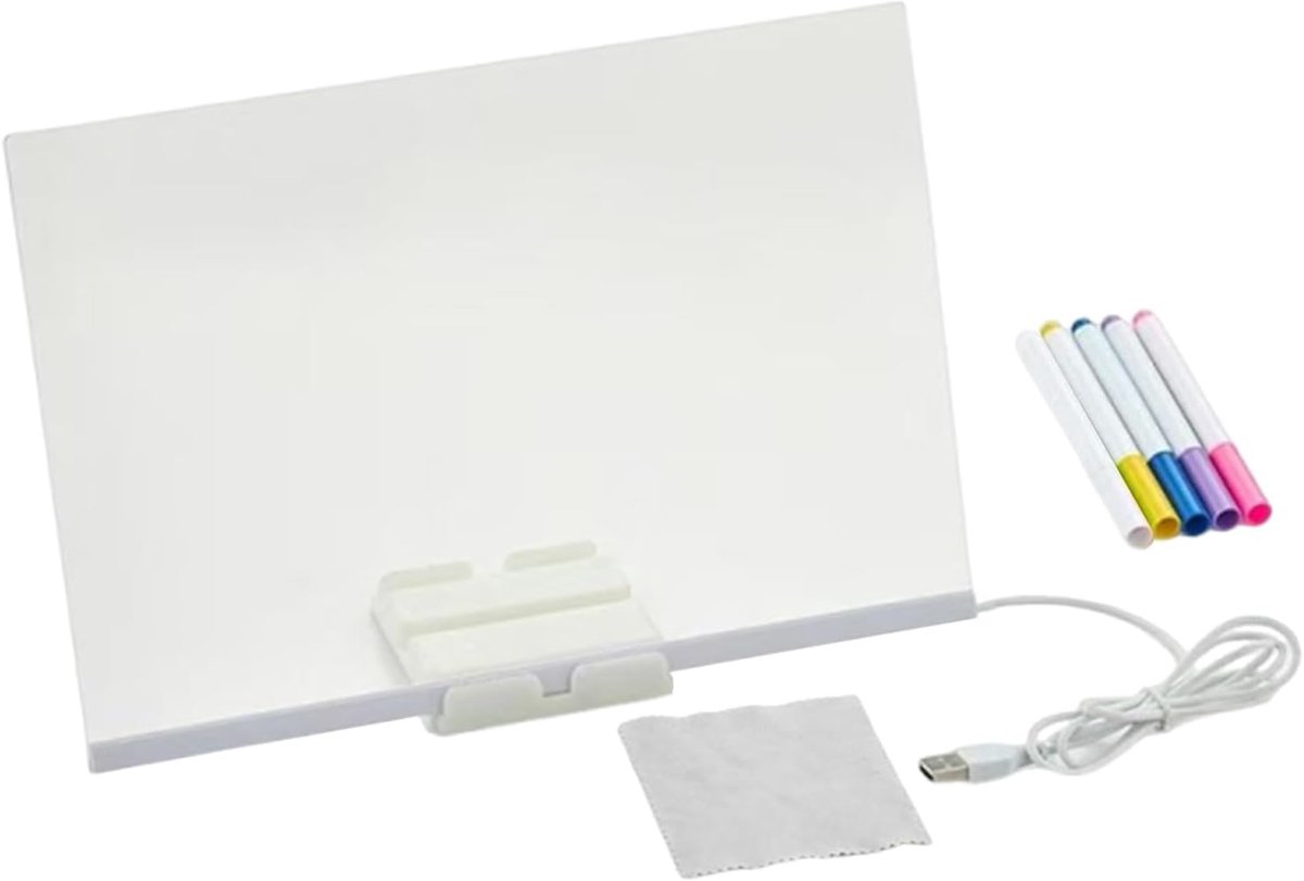 LED Tekentablet - Tekenborden Kinderen - Creatief Tekenen - Verlichte Tekeningen - 22 x 22 x 5 cm - Niet gespecificeerd