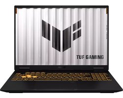 ASUS TUF Gaming FX610JM-TU006W Intel® Core™ i7 i7-14650HX Laptop 40,6 cm (16") WUXGA 16 GB DDR5-SDRAM 512 GB SSD NVIDIA GeForce RTX 5060 Wi-Fi 6 (802.11ax) Windows 11 Home Nederlands Zwart