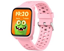 Smartwatch Kinderen – Geen App Nodig – Stopwatch – Stappen – Roze