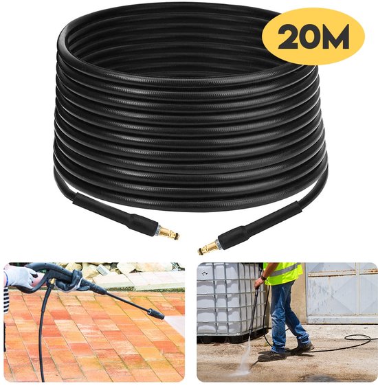 Hogedrukreinigerslang, nieuw kliksysteem, 20 meter — afbeelding 3