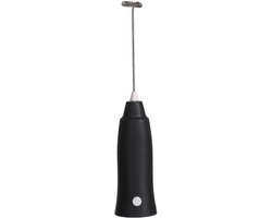 Draagbare Melkopschuimer - Drankschuimmixer Garde - Koffie Bereiden - Ergonomisch Ontwerp - 22 cm - Zwart